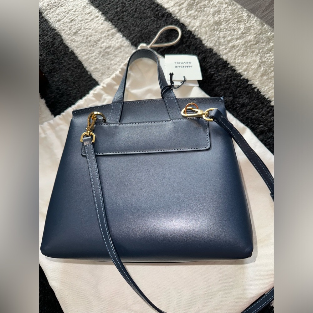 Mansur Gavriel Mini Soft Lady Bag in Navy - Picture 5 of 10